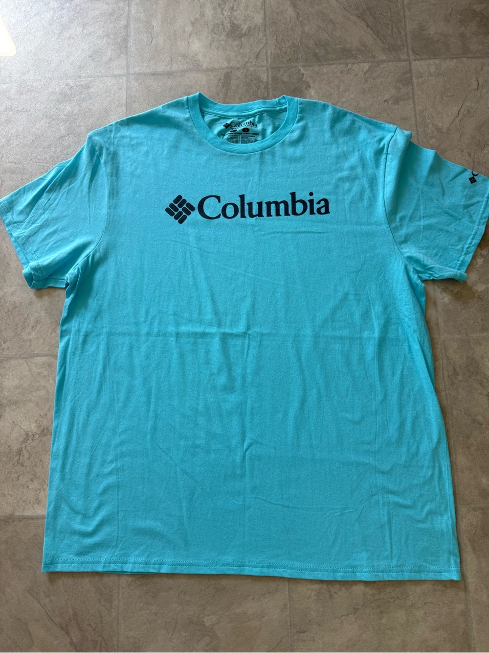 Columbia Men's Turquoise Short Sleeve Logo T-Shirt
